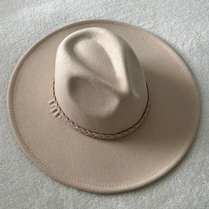 Ivory Wide Brim Hat